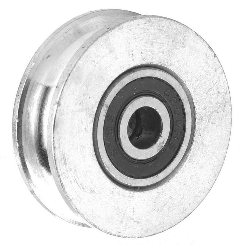 Hyuduo Bearing Block, Wire Rope Wheel, Deep U Pulley, Double Bearing Wheel Block Wire Rope Lifting (diameter28mm), Snatch Blocks (Diameter 56mm) - Image 2